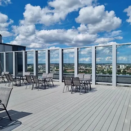 شقة Hanza Tower Downtown - 24 With Spa Pool & Sauna & Jacussi *